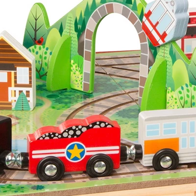 Melissa & Doug Take-Along Railroad 17pc 5 Melissa & Doug Take-Along Railroad 17pc - Image 3