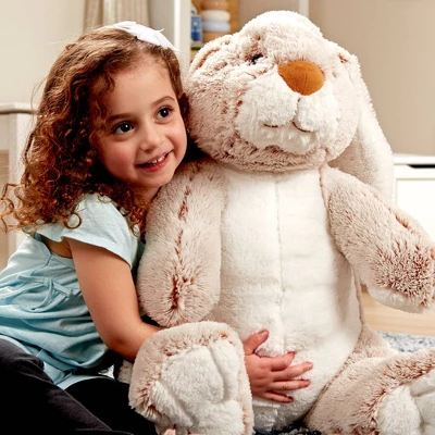 Melissa & Doug Giant Burrow Bunny 21" Stuffed Animal 8 Melissa & Doug Giant Burrow Bunny 21" Stuffed Animal - Image 6