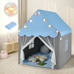 Costway Kids Playhouse Tent Large Castle Fairy Tent Gift W/Star Lights Mat 22 Costway Kids Playhouse Tent Large Castle Fairy Tent Gift W/Star Lights Mat -Best Toys Store GUEST a517adb9 0618 44b3 8a9b b665f6a12921