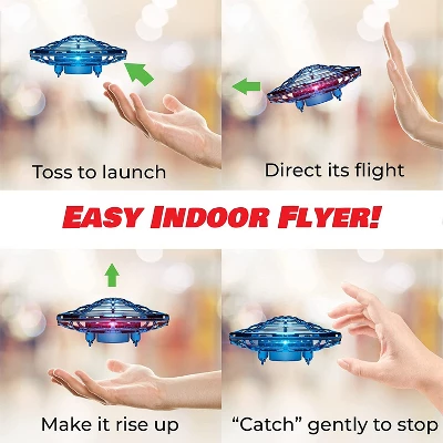 Link Hand-Controlled Mini UFO Drone Flying Toy Inside/Outside Adults & Kids Makes A Great Gift 4 Link Hand-Controlled Mini UFO Drone Flying Toy Inside/Outside Adults & Kids Makes A Great Gift - Image 2