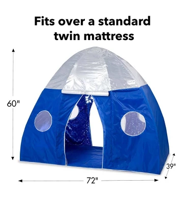 HearthSong Galactic Bed Tent With Starburst LED Light For Twin-Size Beds 6 HearthSong Galactic Bed Tent With Starburst LED Light For Twin-Size Beds - Image 4