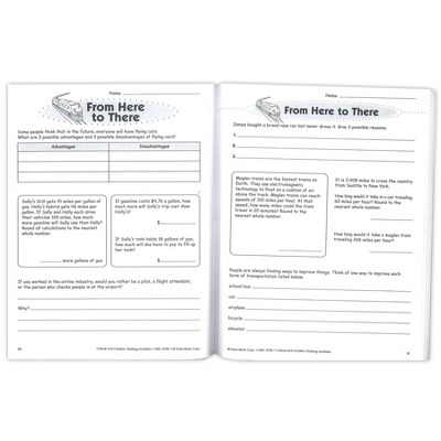 Evan-Moor Educational Publishers Critical And Creative Thinking Activities Book, Grade 6+ 4 Evan-Moor Educational Publishers Critical And Creative Thinking Activities Book, Grade 6+ - Image 2
