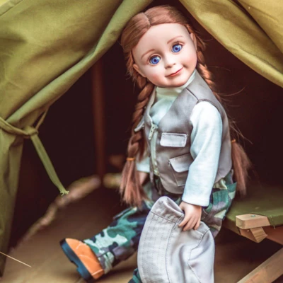 The Queen's Treasures 18 Inch Doll Clothes, 4 Pc Fishing Adventure Outfit 4 The Queen's Treasures 18 Inch Doll Clothes, 4 Pc Fishing Adventure Outfit - Image 2