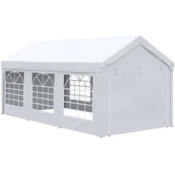 Outsunny 10ft X 20ft Party Tent & Carport, Portable Garage Outdoor Canopy Tent With Removable Sidewalls And Windows -Best Toys Store GUEST ab437ad2 3e45 44bd 912e 9223a6195586