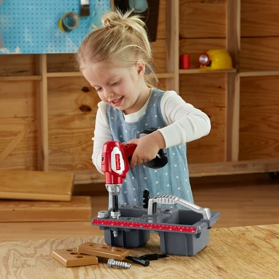 Fisher Price Fisher-Price Drillin' Action Tool Set - Realistic Drillin' Action & Sounds - 11 Piece Set 6 Fisher Price Fisher-Price Drillin' Action Tool Set - Realistic Drillin' Action & Sounds - 11 Piece Set - Image 4