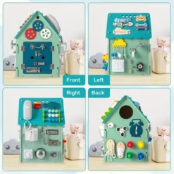 Costway Wooden Busy House Montessori Toy With Sensory Games & Interior Storage Space Blue/Pink 15 Costway Wooden Busy House Montessori Toy With Sensory Games & Interior Storage Space Blue/Pink -Best Toys Store GUEST b1031e39 6291 4906 9d8f a1c15ef3776a