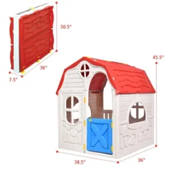 Costway Kids Cottage Playhouse Foldable Plastic Play House Indoor Outdoor Toy Portable 13 Costway Kids Cottage Playhouse Foldable Plastic Play House Indoor Outdoor Toy Portable -Best Toys Store GUEST b2991186 1594 47a0 93ce 8fb7624b9e03