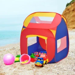 Costway Portable Kid Baby Play House Indoor Outdoor Toy Tent Game Playhut With 100 Balls -Best Toys Store GUEST b2cf1e14 6934 4519 91c1 e11aa9416a77