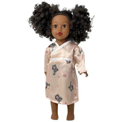 Doll Clothes Superstore Size 7 Matching Girl And Doll Tangerine Kitty Satin Nightgown 3 Doll Clothes Superstore Size 7 Matching Girl And Doll Tangerine Kitty Satin Nightgown