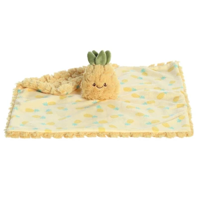 Ebba Large Pineapple Luvster Precious Produce Snuggly Baby Stuffed Animal Yellow 13" 7 Ebba Large Pineapple Luvster Precious Produce Snuggly Baby Stuffed Animal Yellow 13" - Image 5