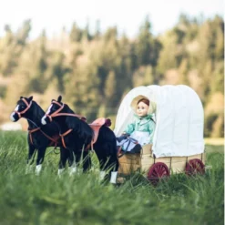 The Queen's Treasures 18 In Doll Covered Prairie Wagon/Sleigh And 2 Horses 13 The Queen's Treasures 18 In Doll Covered Prairie Wagon/Sleigh And 2 Horses -Best Toys Store GUEST b547d62e 274a 43ac b473 ab0f35a4138e