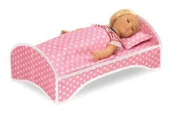 Badger Basket 3-in-1 Trolley Doll Carrier With Rocking Bed And Bedding - Pink/Polka Dot -Best Toys Store GUEST b7c999d0 f3fc 4c84 aaa0 d4c47e952fb2
