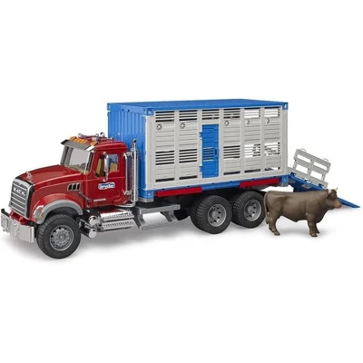 Bruder 02830 Mack Granite Cattle Transportation Truck With 1 Cattle 4 Bruder 02830 Mack Granite Cattle Transportation Truck With 1 Cattle - Image 2