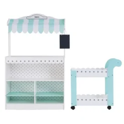 Teamson Kids My Dream Bakery Shop Dessert Stand White / Mint TD-13003A -Best Toys Store GUEST b8440da1 630f 4479 9985 02678556b7fc