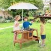 Costway Kid's Play Trolley Outdoor Wooden Kids Play Cart With Sun Umbrella For Toddlers 3+ -Best Toys Store GUEST b921d854 7aba 4f87 acea b06dc1bb23a9