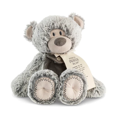 DEMDACO Gray Pocket Prayer Bear 11" 3 DEMDACO Gray Pocket Prayer Bear 11"