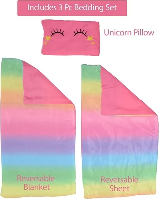 The New York Doll Collection Unicorn Wooden Doll Bed 3 The New York Doll Collection Unicorn Wooden Doll Bed