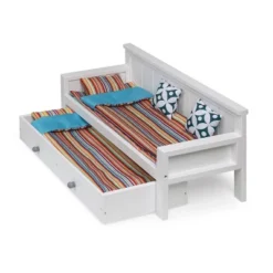 Sofa/Daybed With Trundle For 18" Dolls - White/Multi 16 Sofa/Daybed With Trundle For 18" Dolls - White/Multi -Best Toys Store GUEST bf2b08b1 9152 43dd a2f8 cae99e747549