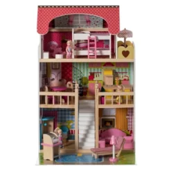 ShpilMaster Wooden Doll House With Toys And Furniture Accessories With LED Light For Ages 3+ -Best Toys Store GUEST c52d1f2e 9ff9 4ff4 9b90 6fd86f41b018