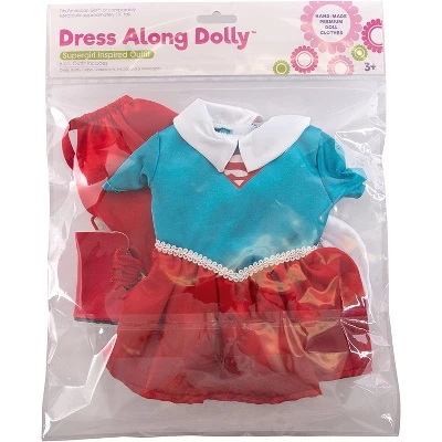 Dress Along Dolly Superwoman Outfit For American Girl Doll 6 Dress Along Dolly Superwoman Outfit For American Girl Doll - Image 4
