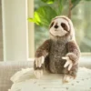 Bearington Simon Plush Three Toed Sloth Stuffed Animal, 10 Inches
