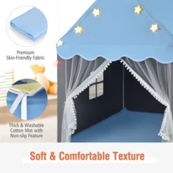 Costway Kids Playhouse Tent Large Castle Fairy Tent Gift W/Star Lights Mat 17 Costway Kids Playhouse Tent Large Castle Fairy Tent Gift W/Star Lights Mat -Best Toys Store GUEST cbc54a7e c8aa 468a 860c 85fb1a88572e