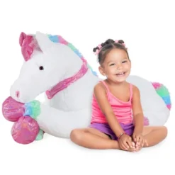 Best Choice Products 52in Kids Extra Large Plush Unicorn, Life-Size Stuffed Animal Toy W/ Rainbow Details -Best Toys Store GUEST cd72eabc 8b19 434b b781 b6a814a1c9c2