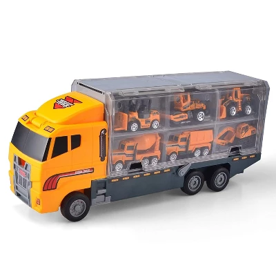 Ready! Set! Play! Link 11 In 1 Die-Cast Construction Truck Vehicle Carrier, Car Toy Set Play Vehicles 3 Ready! Set! Play! Link 11 In 1 Die-Cast Construction Truck Vehicle Carrier, Car Toy Set Play Vehicles