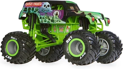 Monster Jam, Official Grave Digger (Green/Black) Monster Truck 3 Monster Jam, Official Grave Digger (Green/Black) Monster Truck