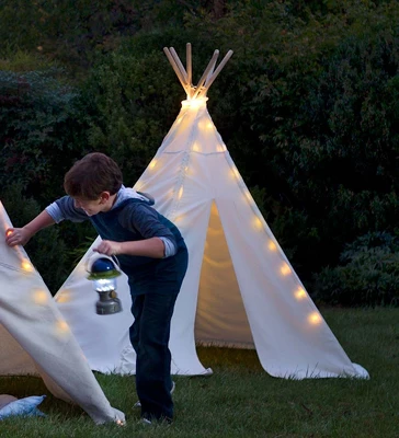 Children Cotton Canvas Play Tent With Wooden Poles 3 Children Cotton Canvas Play Tent With Wooden Poles