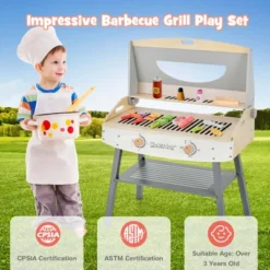 Costway Kids Barbecue Grill Playset, Wooden Kitchen Playset With Clip 4 BBQ Poles 18 Costway Kids Barbecue Grill Playset, Wooden Kitchen Playset With Clip 4 BBQ Poles -Best Toys Store GUEST d57fcbe1 528c 4e7b 9126 7d00f75d1f3f