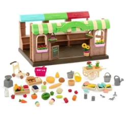 Li'l Woodzeez Store Playset With Toy Food 68pc - Hoppin' Farmers Market -Best Toys Store GUEST d8f7f0fd 655f 4562 8731 b4d411f72c44