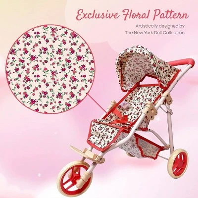 The New York Doll Collection Baby Doll Stroller - Jogging Toy Stroller 4 The New York Doll Collection Baby Doll Stroller - Jogging Toy Stroller - Image 2
