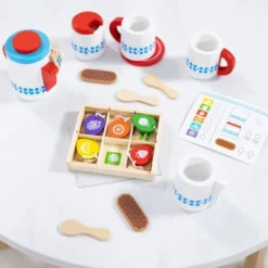 Melissa & Doug 22-Piece Steep And Serve Wooden Tea Set - Play Food And Kitchen Accessories -Best Toys Store GUEST db087fb2 314f 4695 845d fb856b0bb529
