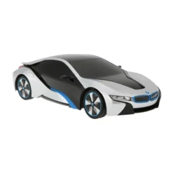 Link 1:24 RC BMW I8 Concept Radio Remote Control RC Sports Car - Silver - Ready! Set! Go!