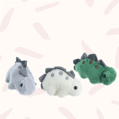 PixieCrush Mommy & 3 Baby Dinosaur Stuffed Animal Set 4 PixieCrush Mommy & 3 Baby Dinosaur Stuffed Animal Set - Image 2
