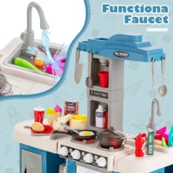 Costway Play Kitchen Set 67 PCS Kitchen Toy For Kids W/Food &Realistic Lights & Sounds 16 Costway Play Kitchen Set 67 PCS Kitchen Toy For Kids W/Food &Realistic Lights & Sounds -Best Toys Store GUEST debb0631 eb80 4fc4 8a40 43ece246af92