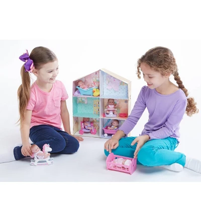 JC Toys Lots To Love Babies 5" Mini Doll House With Dolls And Accessories 4 JC Toys Lots To Love Babies 5" Mini Doll House With Dolls And Accessories - Image 2