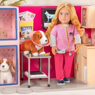 Our Generation Healthy Paws Vet Clinic Playset In Pink With Electronics For 18" Dolls 5 Our Generation Healthy Paws Vet Clinic Playset In Pink With Electronics For 18" Dolls - Image 3