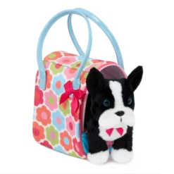 Pucci Pups Classic Glam Bag & Boston Terrier Pup Stuffed Animal