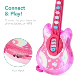 Best Choice Products 19in Kids Flash Guitar, Pretend Play Musical Instrument Toy For Toddlers W/ Mic, Stand - Pink -Best Toys Store GUEST e3ff5d99 86cc 482c 94c6 4a25a5a4f735