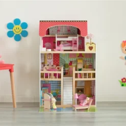 ShpilMaster Wooden Doll House With Toys And Furniture Accessories With LED Light For Ages 3+ -Best Toys Store GUEST e5b29637 979e 404f 846a 69953668079b