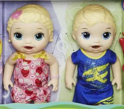 Baby Alive Snackin Twins Luke And Lily Dolls | Blonde Hair 4 Baby Alive Snackin Twins Luke And Lily Dolls | Blonde Hair - Image 2