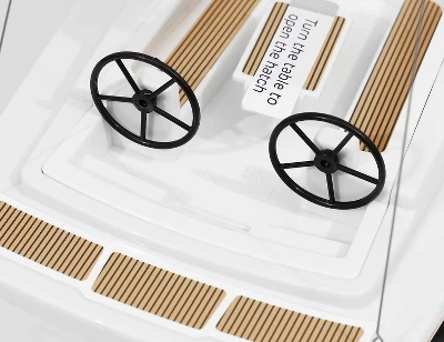 Playsteam Voyager 280 Motor-Power RC Sailboat - Red 4 Playsteam Voyager 280 Motor-Power RC Sailboat - Red - Image 2