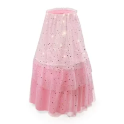 Badger Basket Sweet Dreams Round Doll Bassinet With Canopy And LED Lights - Pink/White/Stars -Best Toys Store GUEST ec43116e 3f40 4e59 9753 e4766145a9c7