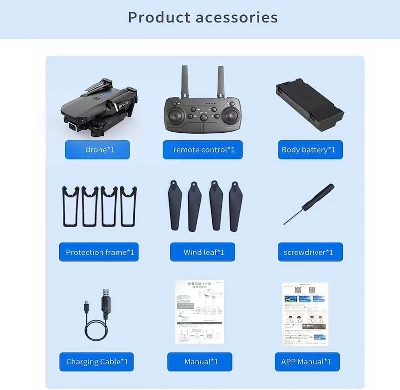 Myshle SMS Drone With 4K HD Camera Black 7 Myshle SMS Drone With 4K HD Camera Black - Image 5