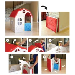 Costway Kids Cottage Playhouse Foldable Plastic Play House Indoor Outdoor Toy Portable 19 Costway Kids Cottage Playhouse Foldable Plastic Play House Indoor Outdoor Toy Portable -Best Toys Store GUEST f0ada0fb 2dd3 4ab3 b1b6 b84d58b569d4