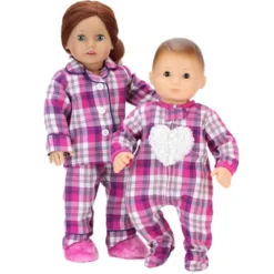 Sophia’s Flannel Pajama & Slippers Set For 18'' Dolls, Pink -Best Toys Store GUEST f2e0a2ed 65d3 4697 854b f8cb19974542
