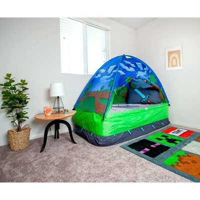 Ukonic Minecraft Indoor Bed Tent Pop-Up Fort 7 Ukonic Minecraft Indoor Bed Tent Pop-Up Fort - Image 5
