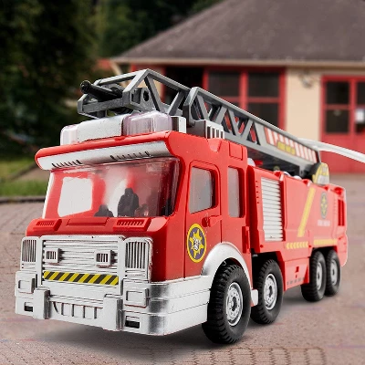 Top Race Fire Engine Truck Toy With Real Splashing Water Pump, Small 3 Top Race Fire Engine Truck Toy With Real Splashing Water Pump, Small